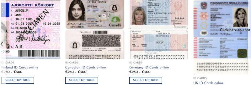 We make the best Scannable Counterfeit ID cards, Driving Licenses
