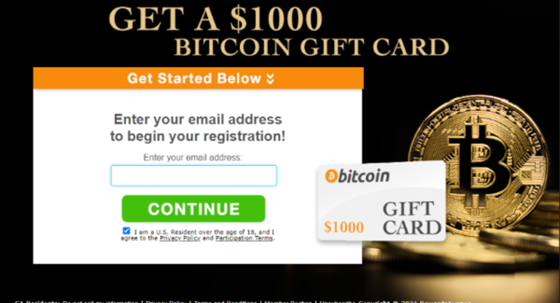 Get a $1000 Bitcoin Gift Card!