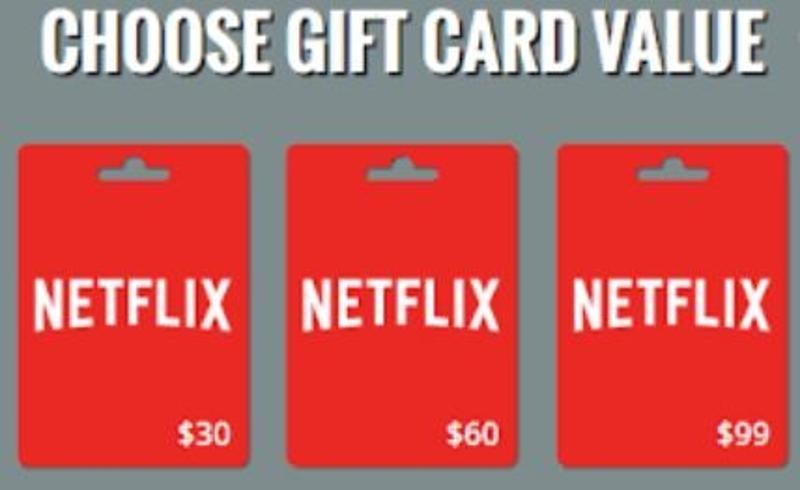 NetFlix-Gift Cards Giveaway