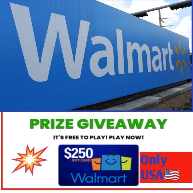 Get a free a Walmart $250 Gift Card by taking surveys,