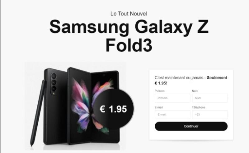 Obtenez un nouveau Samsung Galaxy Z Fold3 !