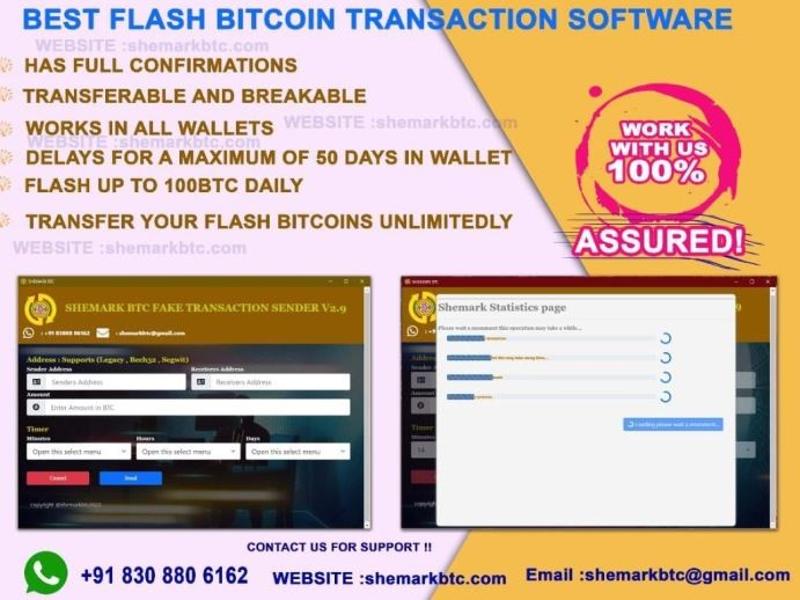THIS SOFTWARE IS DESIGNED TO SEND FLASH BITCOINS.