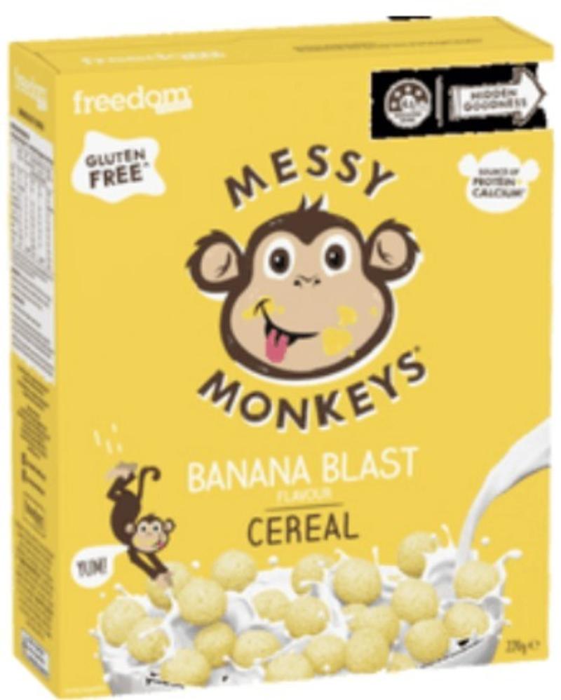 Messy’s Banana Blast Cereal Monkey Treats