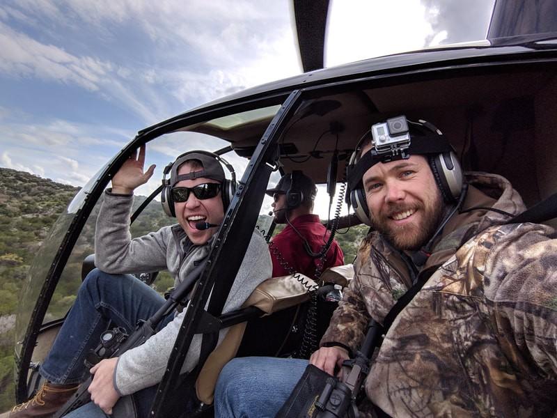 Planning a Bachelor Party Doing Helicopter Hog Hunting