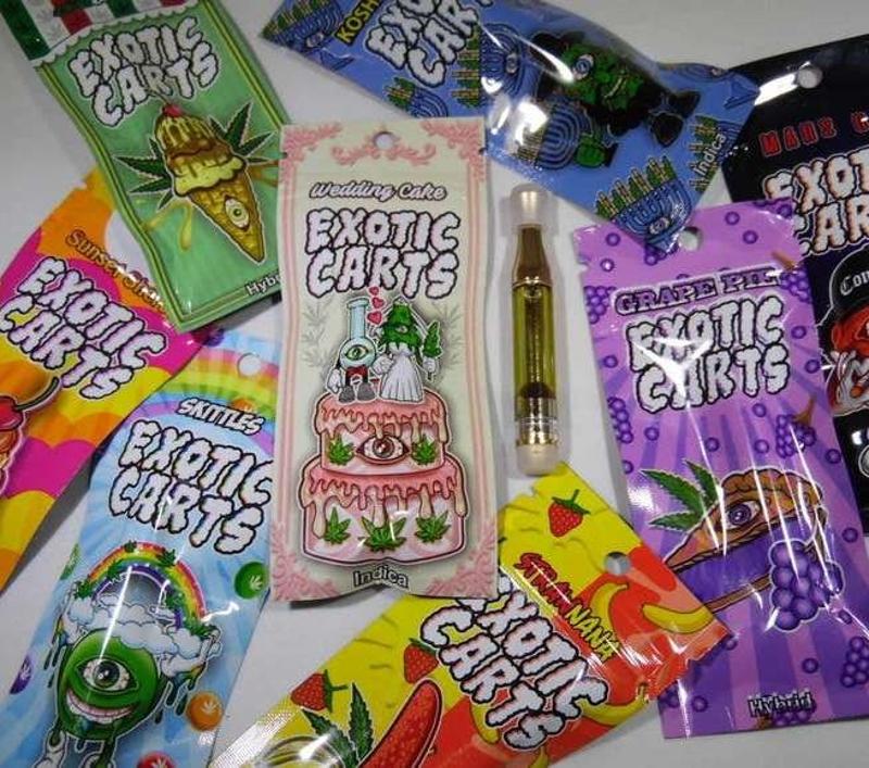 Exotic Carts THC Cartridge for sale online at caliweedshop.us