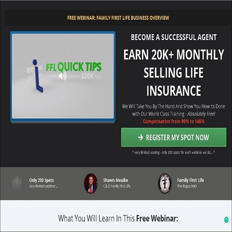 FAMILY FIRST LIFE - THE HIGHEST PAYING IMO IS HIRING NOW !