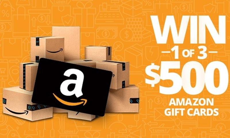 Amazon gift card $500 giveaway