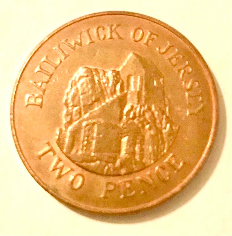 Rare Coin 2 Pence Bailiwick Of Jersey 2016