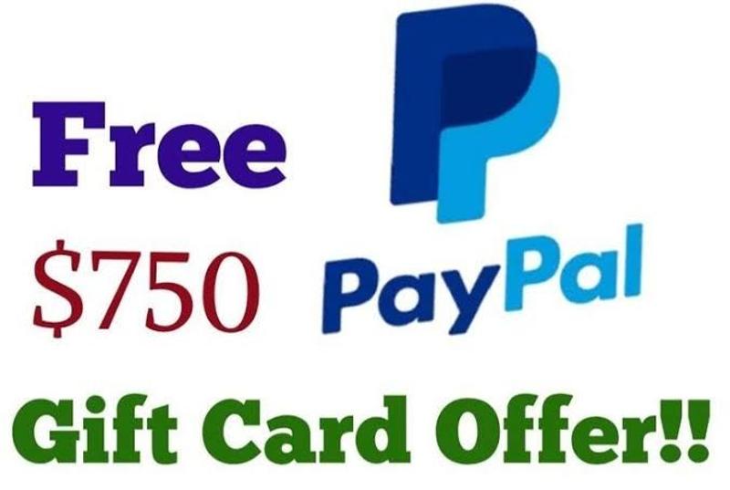 Grab a $750 PayPal Gift Card Now!