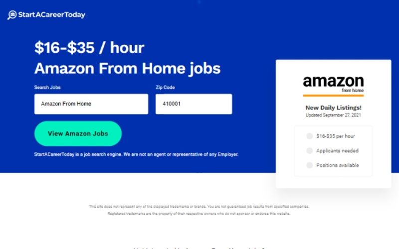 Amazon From Home Jobs USA